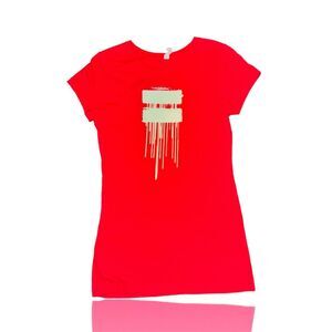Vintage U2 360 Tour Graphic Tee Red Women’s Babydoll Vintage Concert T-Shirt